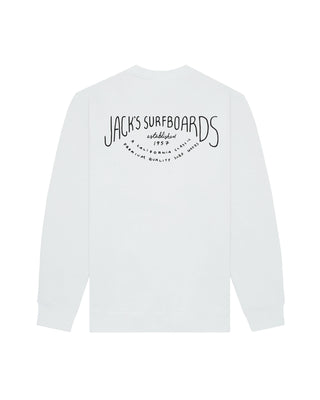 Crescent Summer Series Crewneck Sweatshirt - White