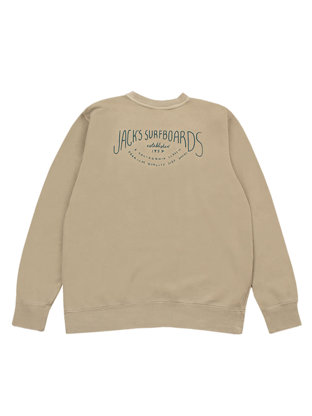 Crescent Pigment Crewneck Sweatshirt -Cement 