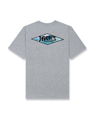 Crystal Wave CF (Classic Fit) S/S Tee - Athletic Grey