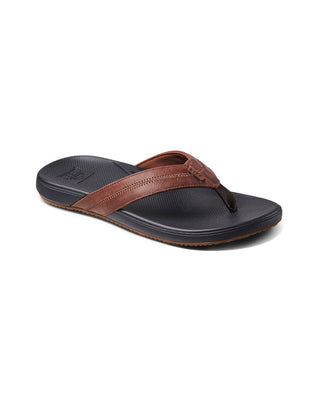 Reef Men's Cushion Phantom 2.0 Leather Sandal - Brown/Black