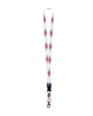 Jack's Surfboards Lanyard - White Diamond