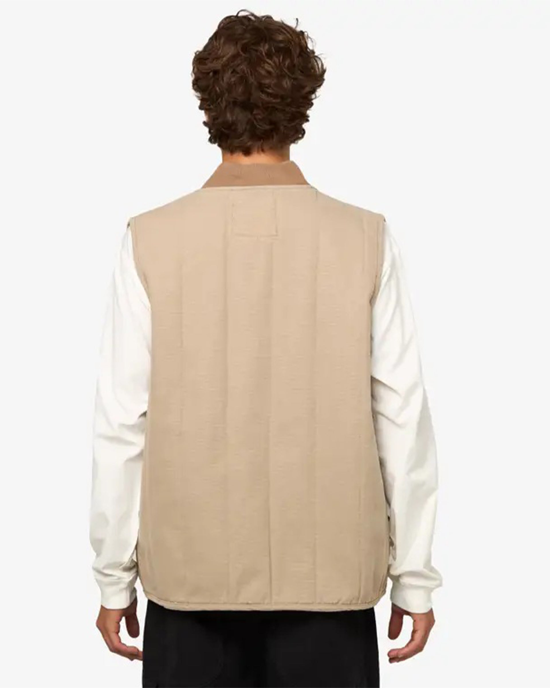 Quilted Vest - Beige – Jack's Surfboards