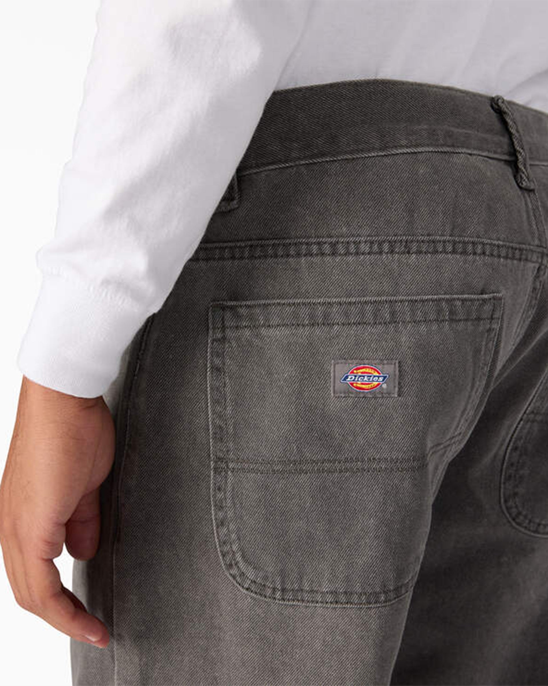 Relaxed Fit Double Knee Jeans - Tinted Gray Wash – Jack's Surfboards