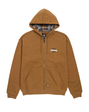 Dickies x Thrasher Zip Up Hoodie - Brown Duck