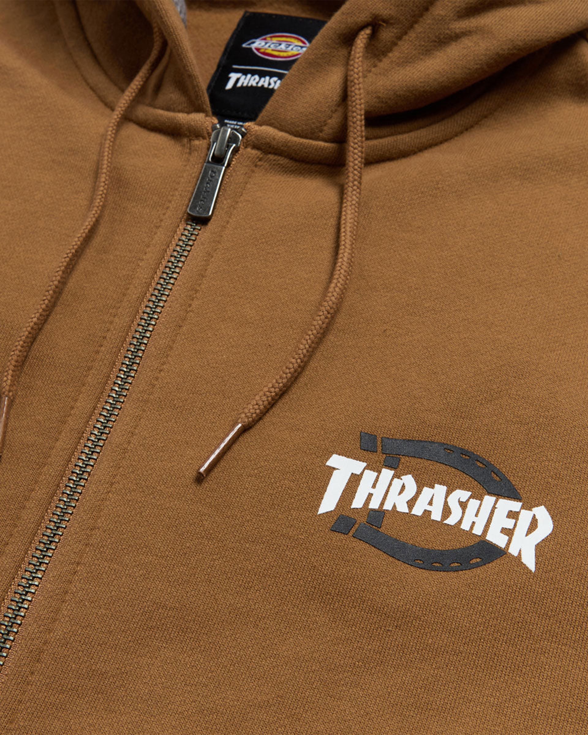 Dickies x Thrasher Zip Up Hoodie - Brown Duck – Jack's Surfboards