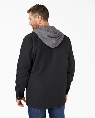 Dickies Water Repellent Duck Hooded Shirt Jacket - Black