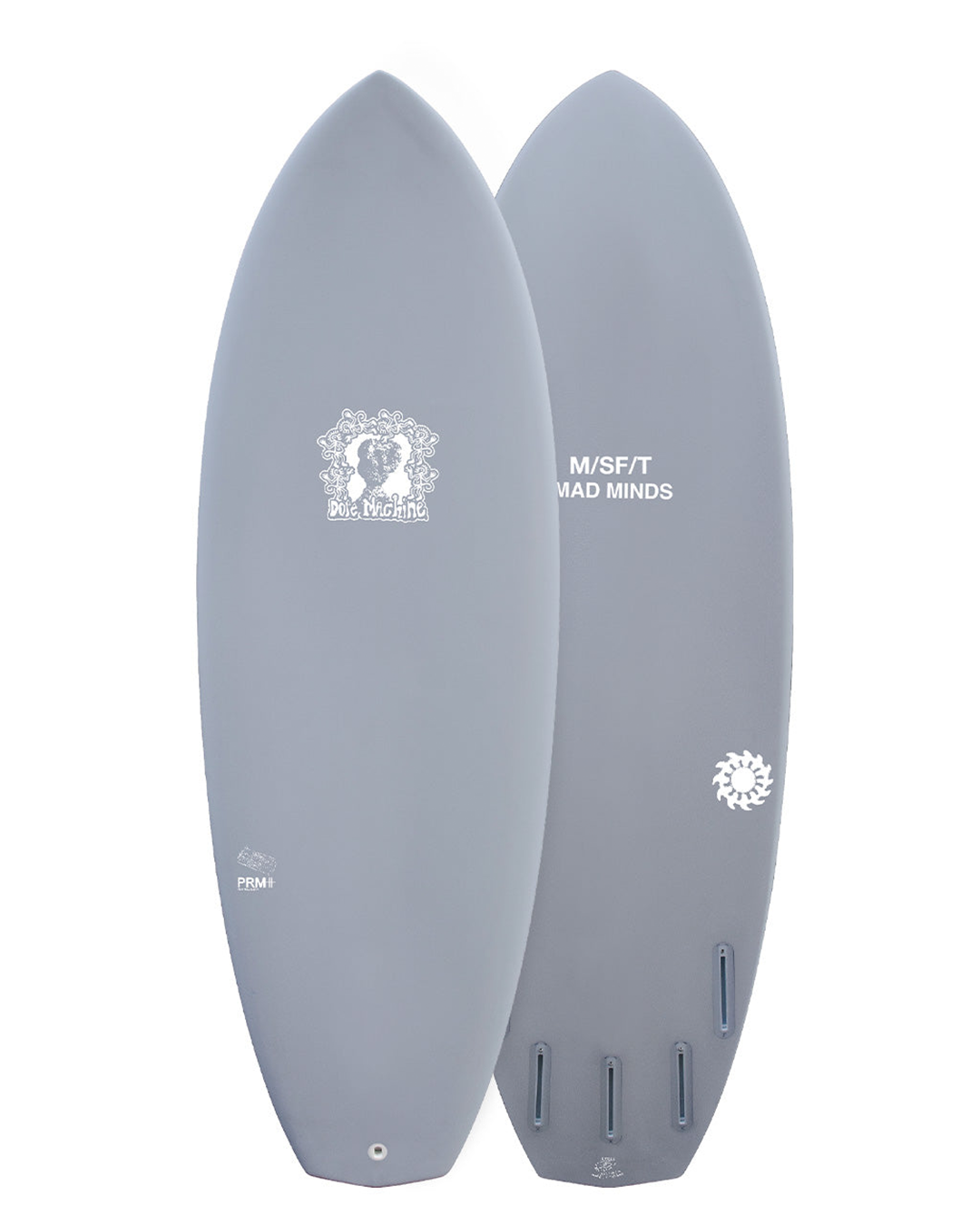 Misfit Dope Machine Surfboard- Grey