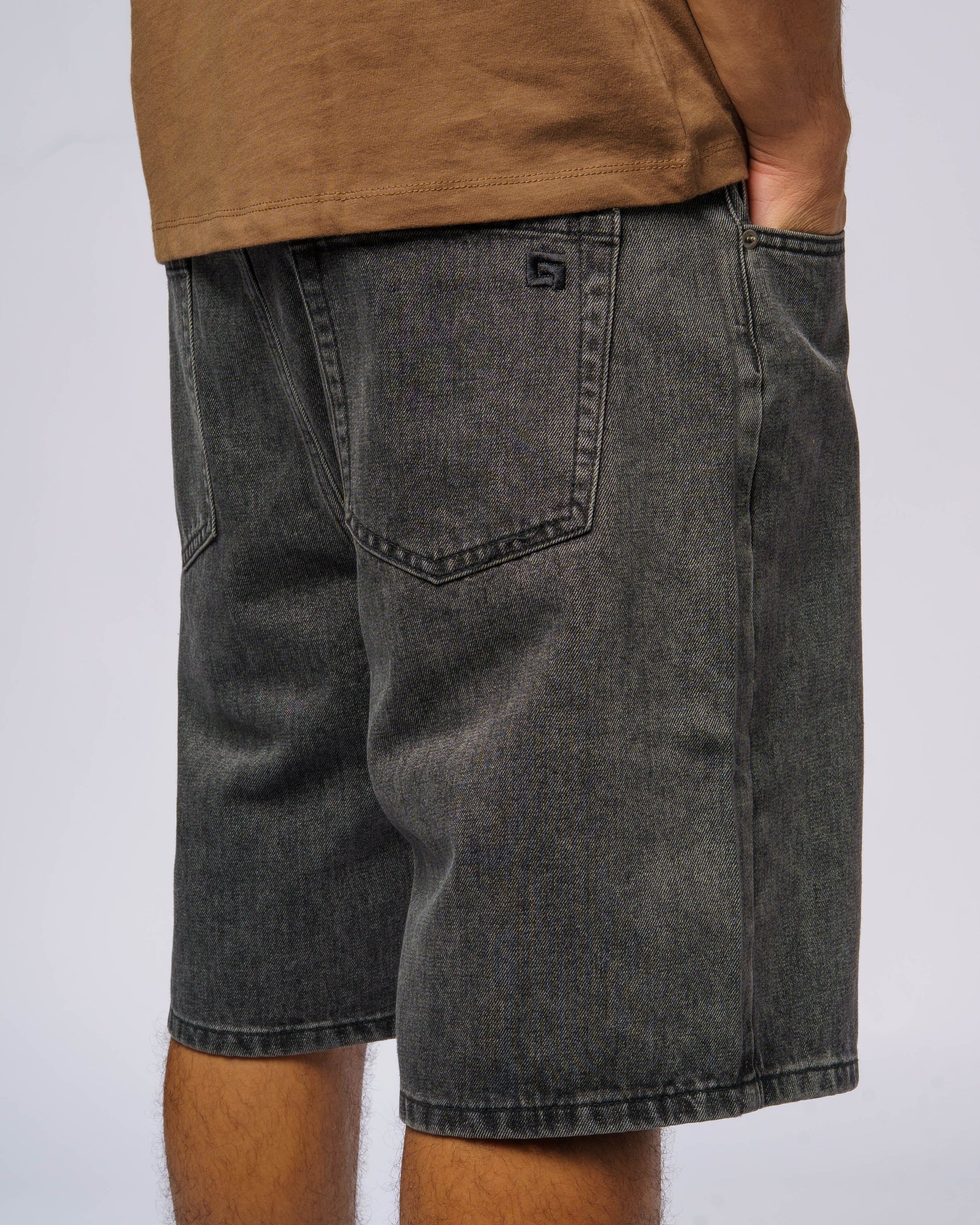 Revert Denim Shorts - Worn Black