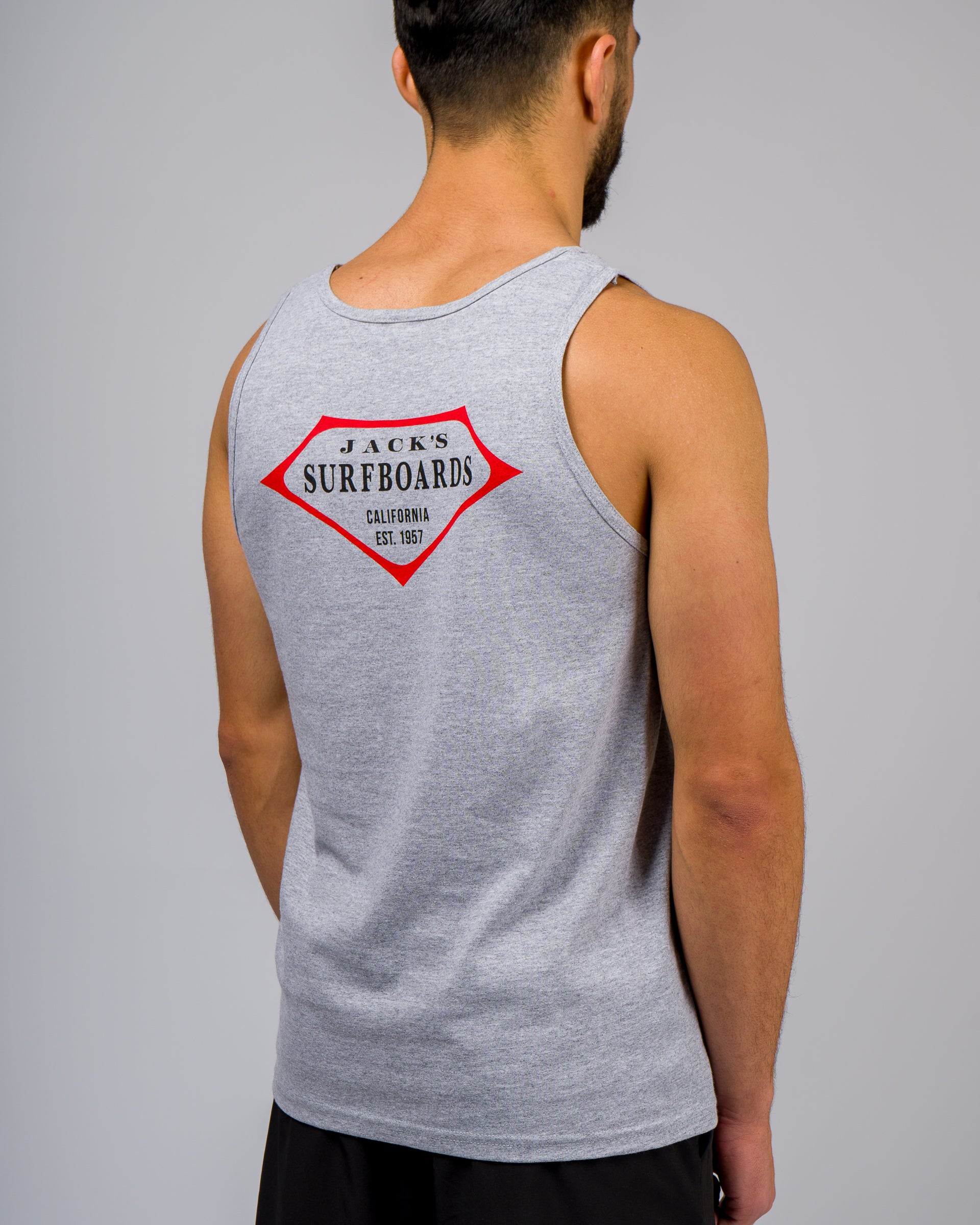 Retro Lam Tank Top - Heather Grey