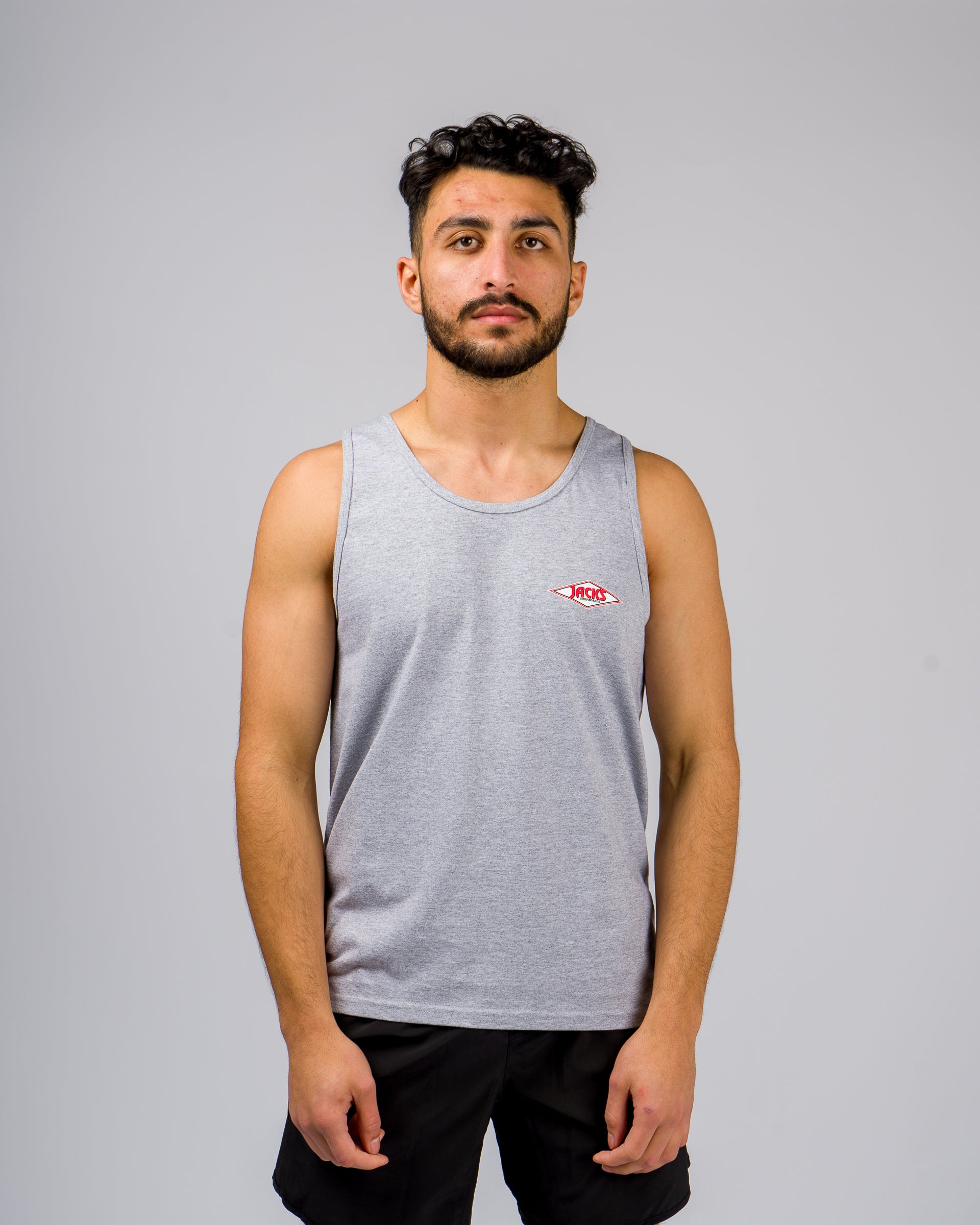 Jack's Surfboards Men's California Diamond Transport Tank Top - Heather Grey