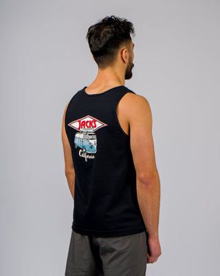 Jack's Surfboards Men's California Diamond Transport Tank Top - Black