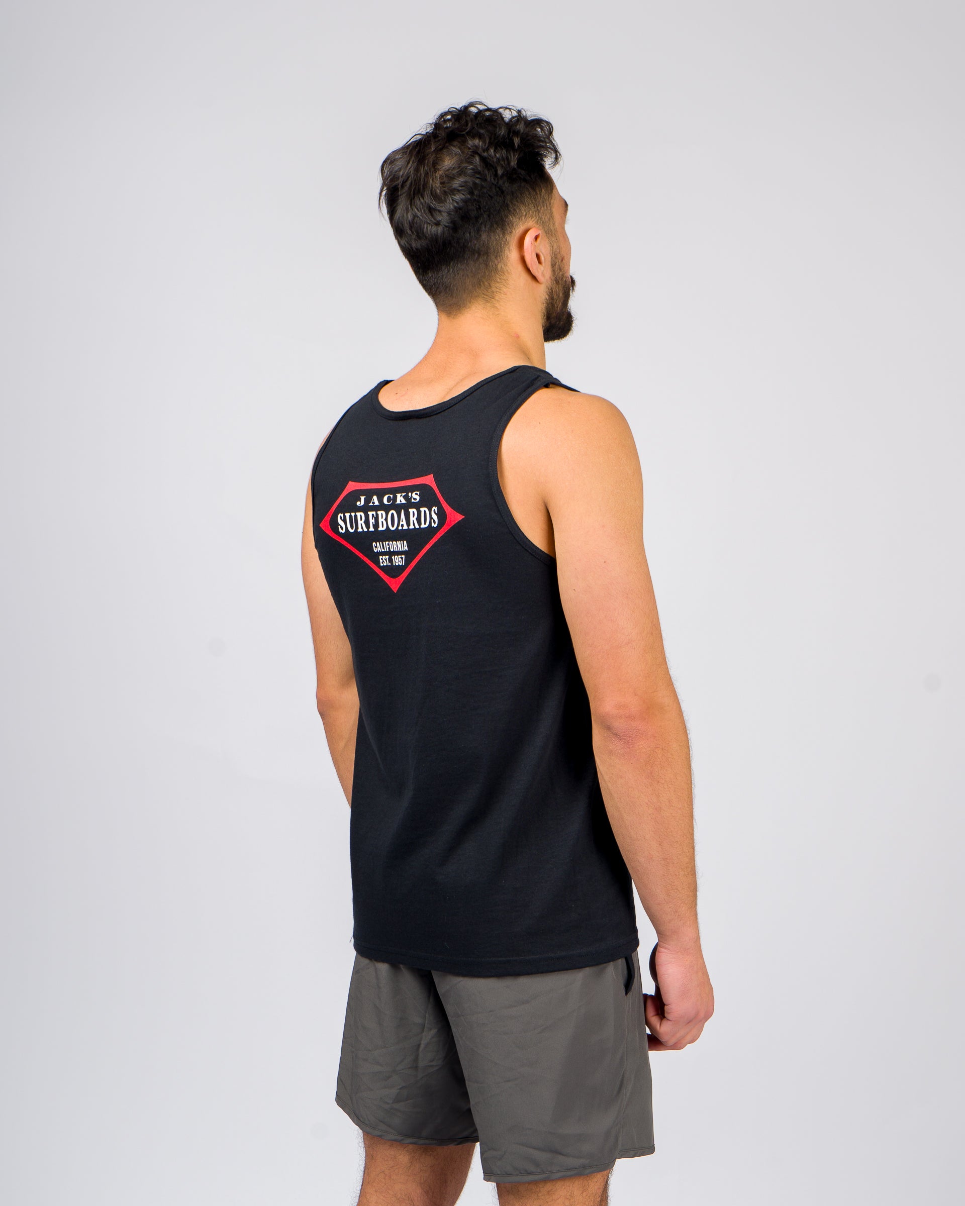 Retro Lam Tank Top - Black