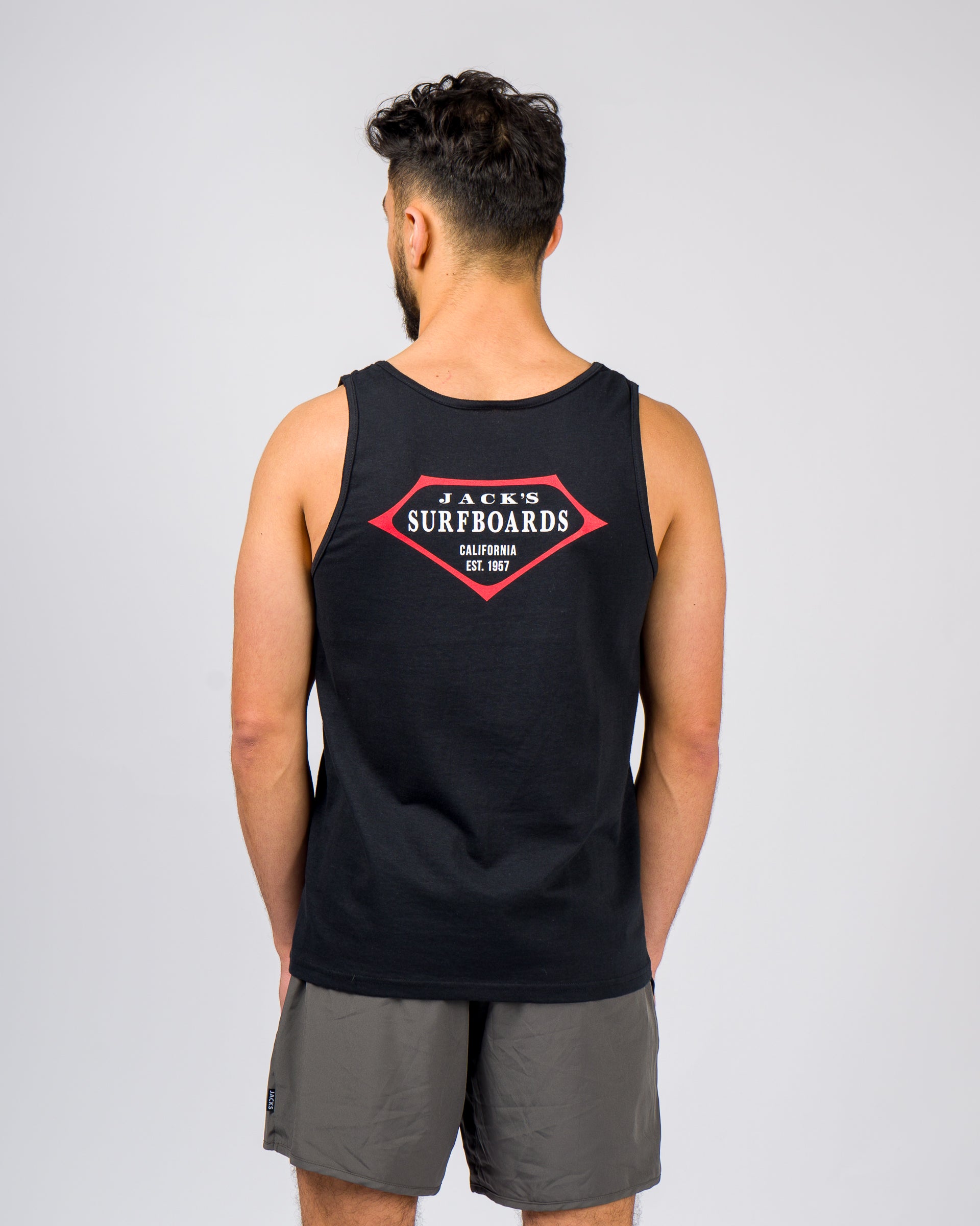 Retro Lam Tank Top - Black