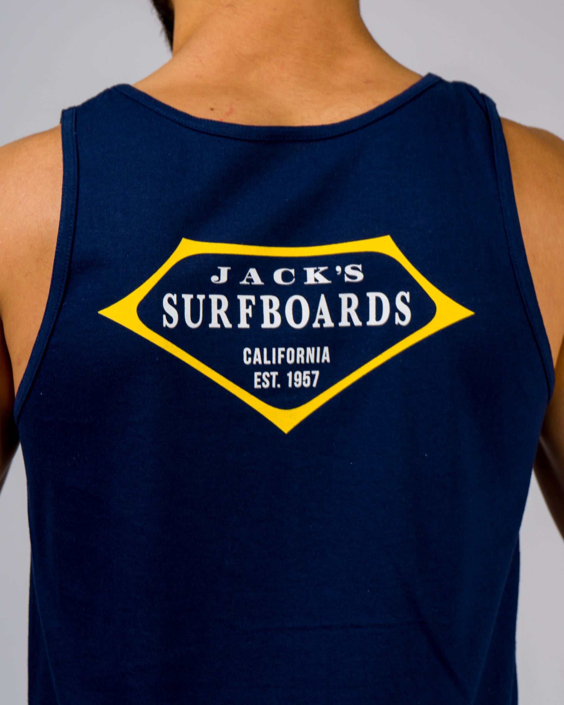 Retro Lam Tank Top - Navy