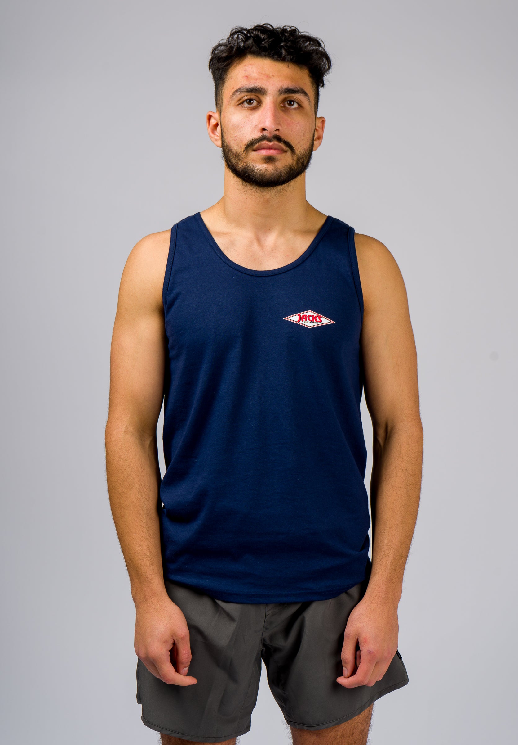 Jack's Surfboards Men's California Diamond Transport Tank Top - Navy