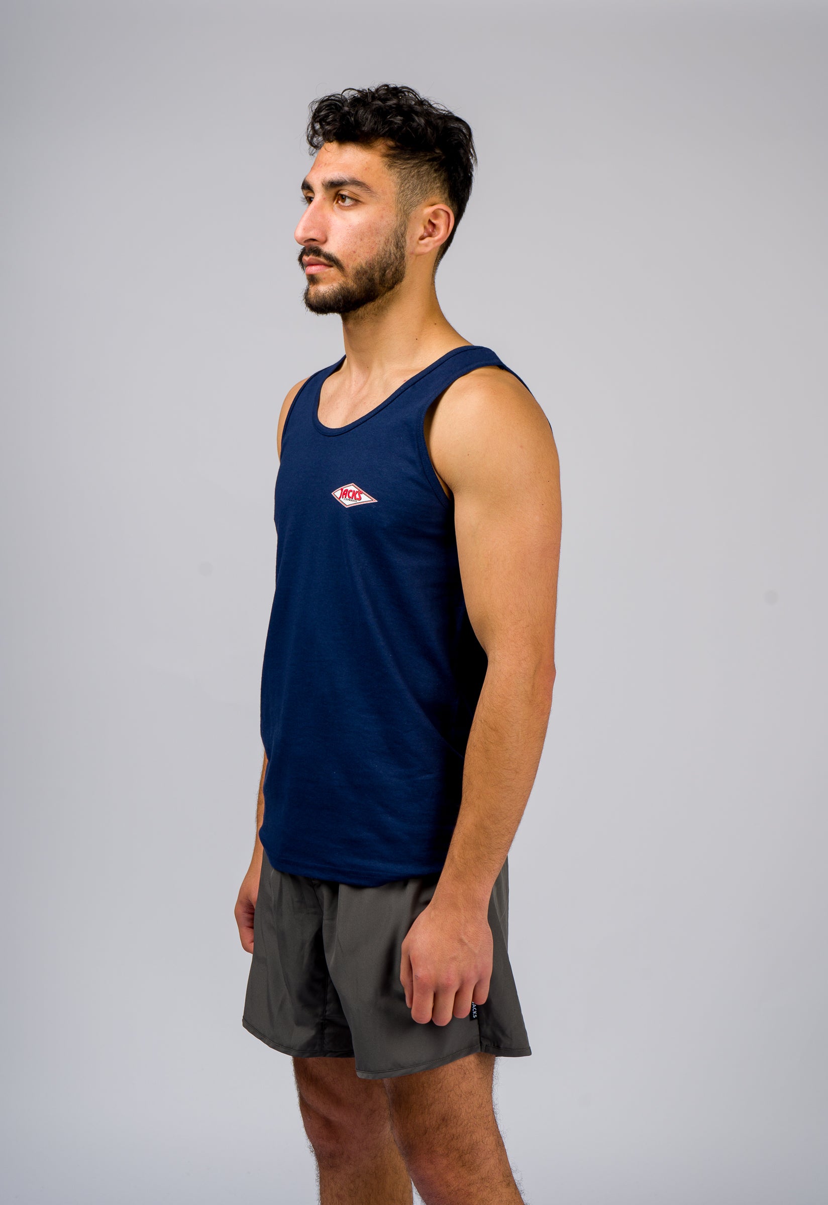 Jack's Surfboards Men's California Diamond Transport Tank Top - Navy