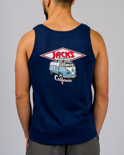 Jack's Surfboards Men's California Diamond Transport Tank Top - Navy