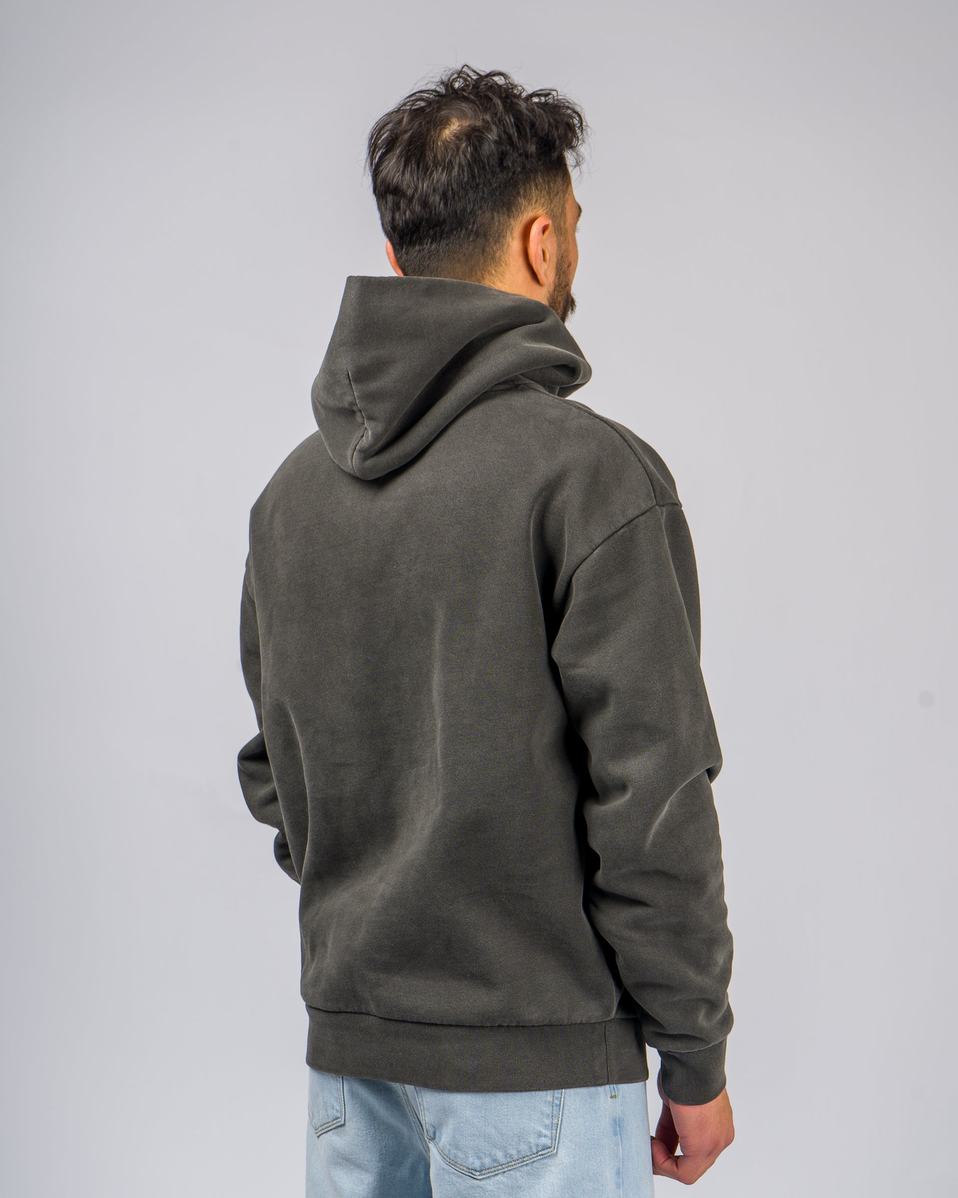 Rebound Heavyweight Pigment Pullover Hoodie -  Black