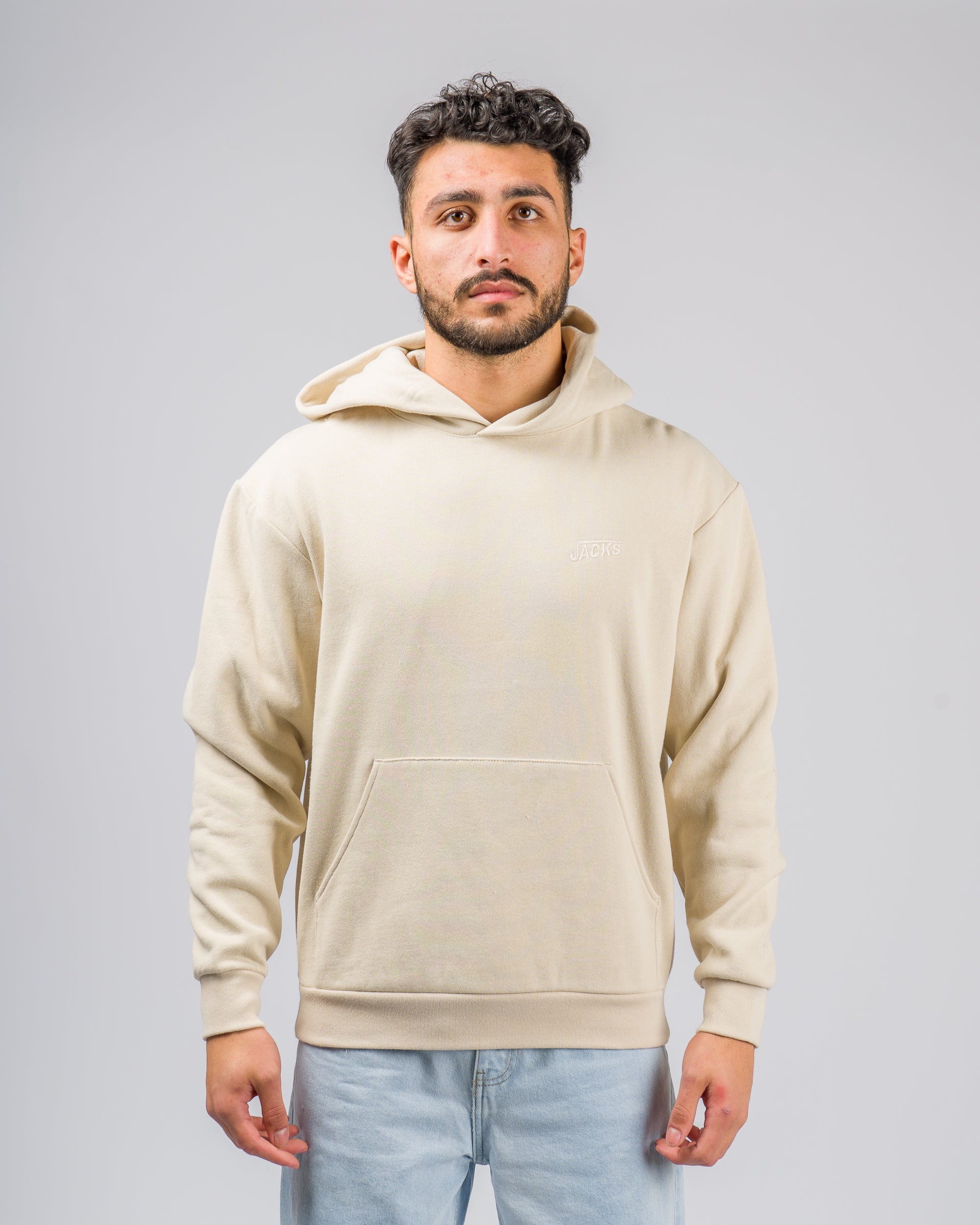 Jack's Men's Rebound Heavyweight Pullover Hoodie - Ivory