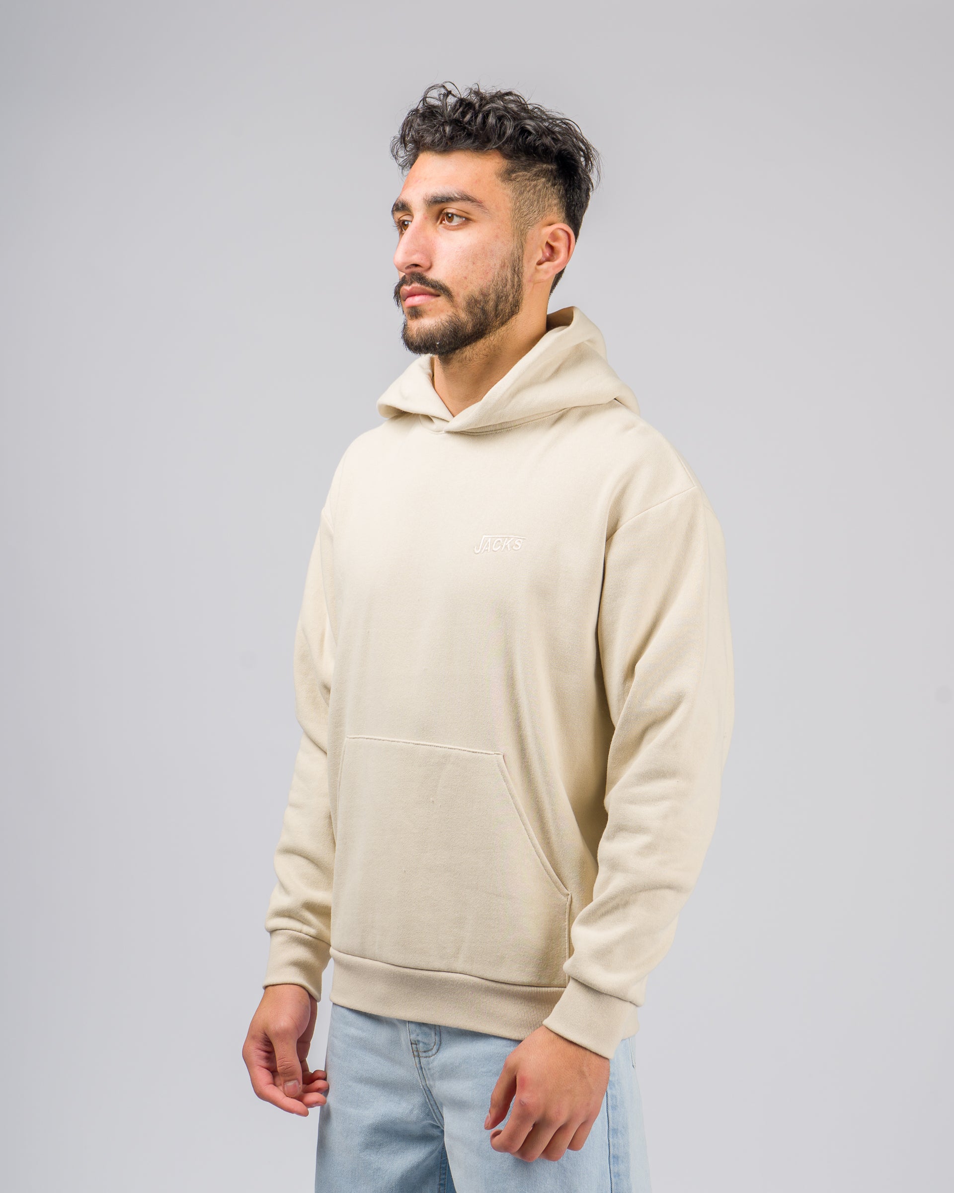 Jack's Men's Rebound Heavyweight Pullover Hoodie - Ivory