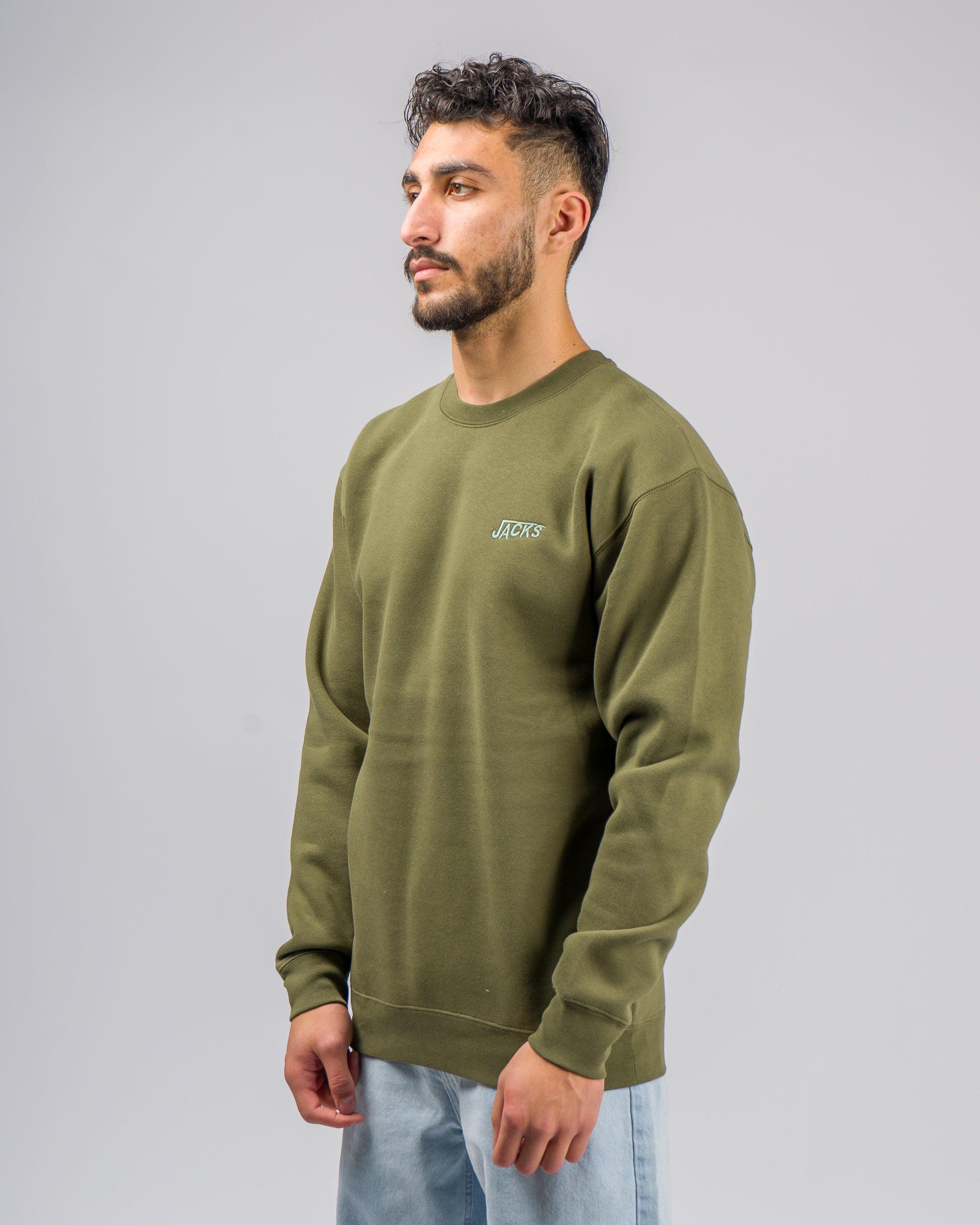 Rebound HW Crewneck Sweatshirt - Olive