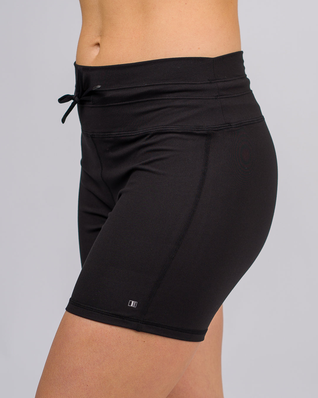 Kalani High Waisted Biker Shorts - Black