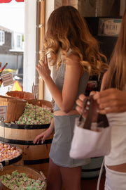 Nova Skort - Black/White Striped