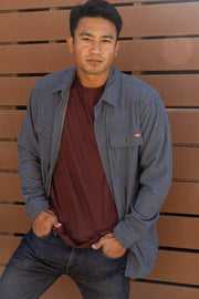 Delgado Cord Jacket - Blue