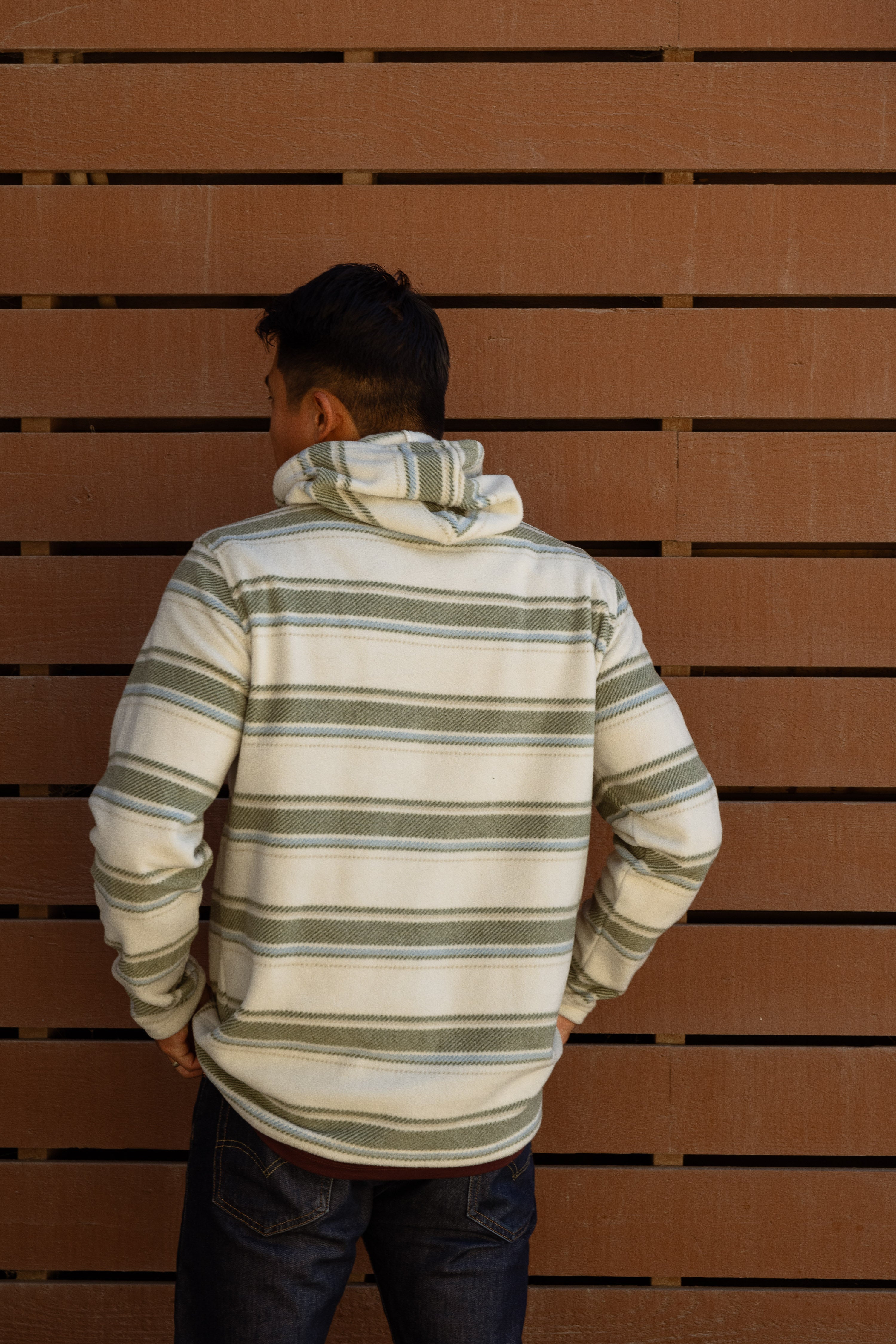 Seacliff Hooded Flannel - Stone