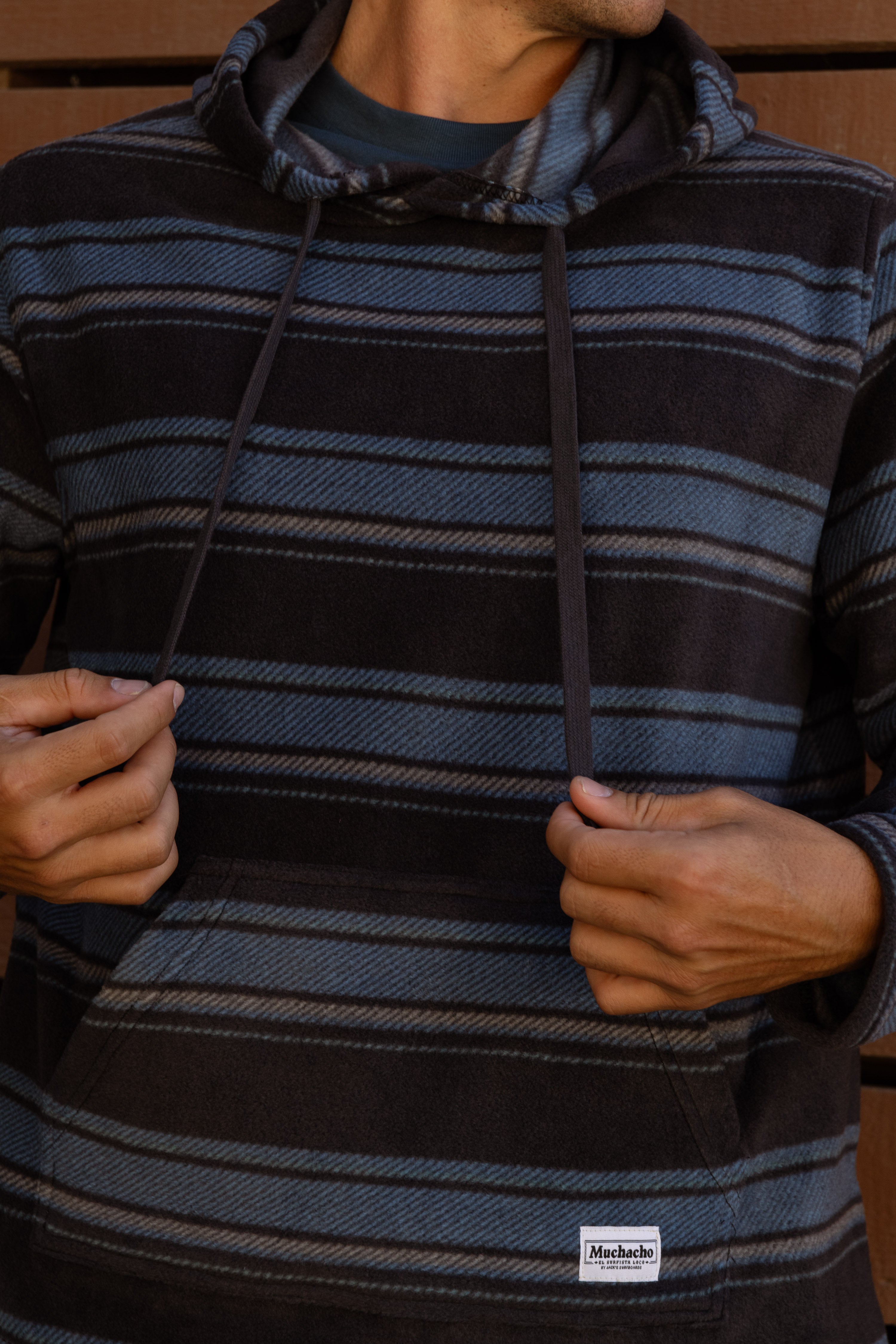 Seacliff Hooded L/S Flannel - Navy