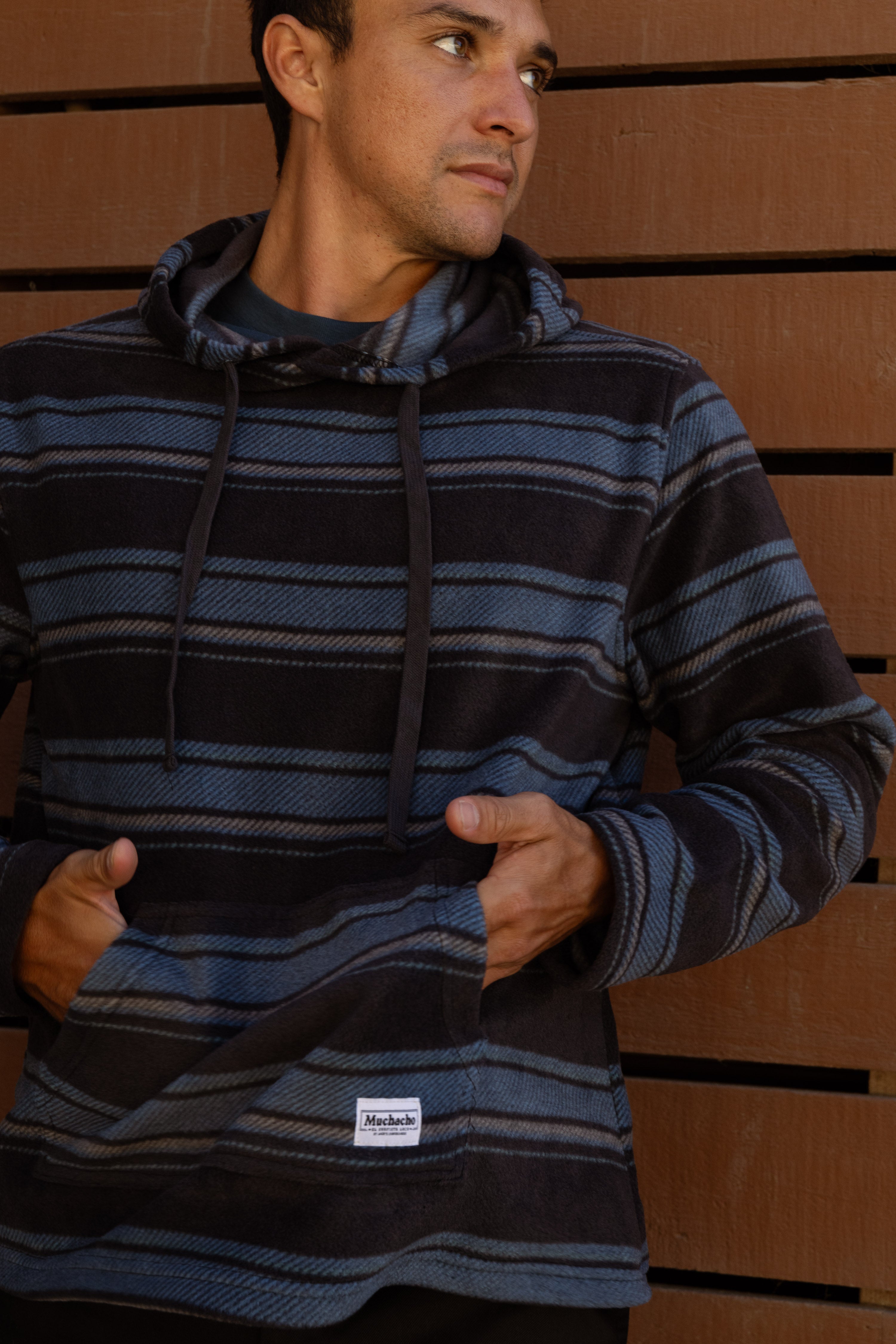 Seacliff Hooded L/S Flannel - Navy