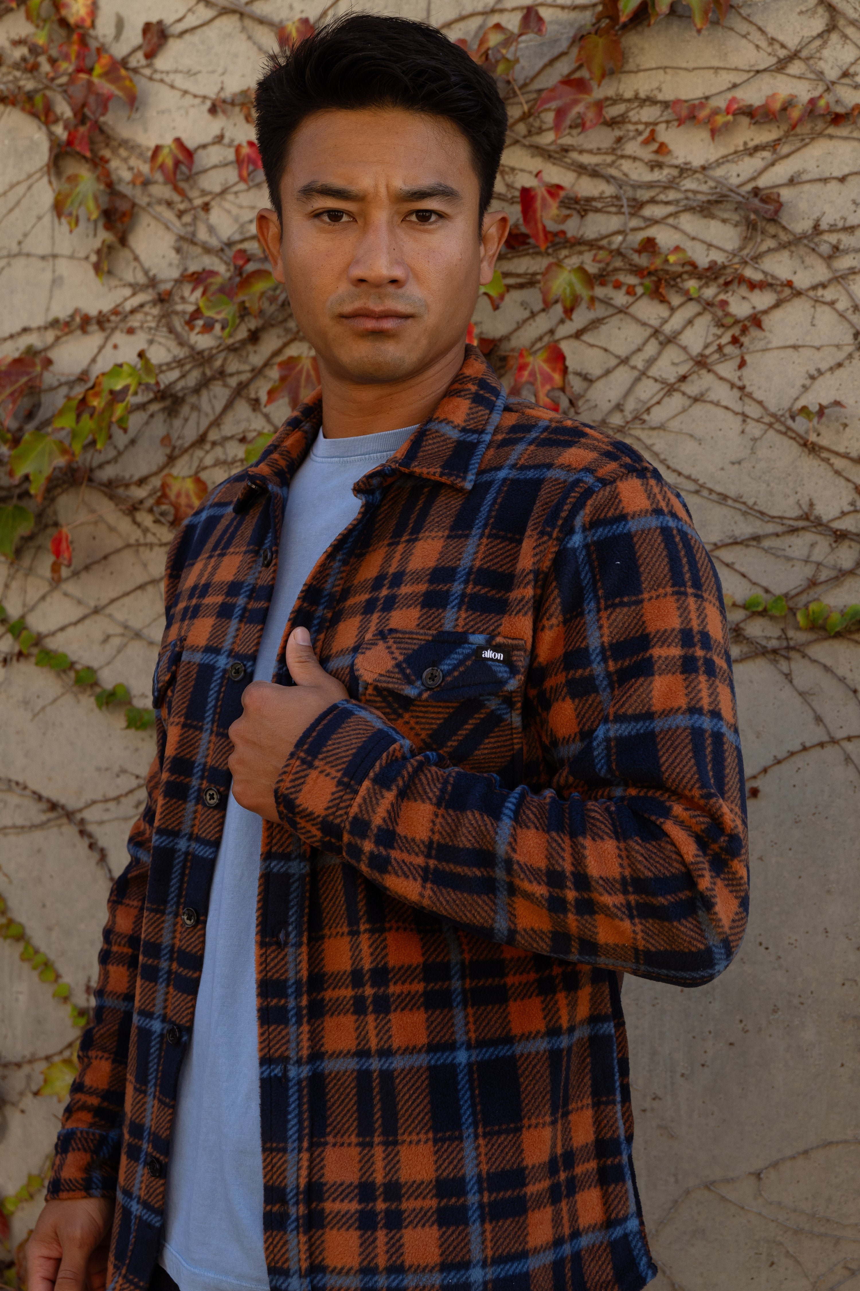 Trail Ridge Flannel - Rust