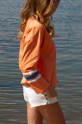 Lele Mar Women's Romy Long Sleeve Tee - Brick