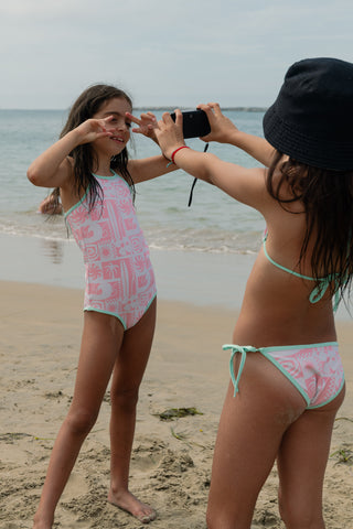 (8-16) Girl's Kiki Swim Set - PNKB
