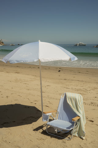 Danielle Brown Beach Umbrella - Blue Raz