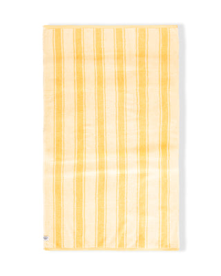 Danielle Brown Oversized Jacquard Beach Towel II - Lemon Stripe