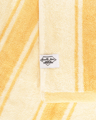 Danielle Brown Oversized Jacquard Beach Towel II - Lemon Stripe