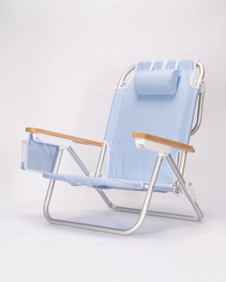 Danielle Brown Pisolino Beach Backpack Chair - Blue Raz