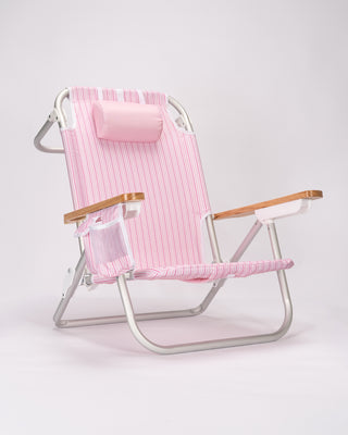 Danielle Brown Pisolino Beach Backpack Chair - Strawberry Stripe