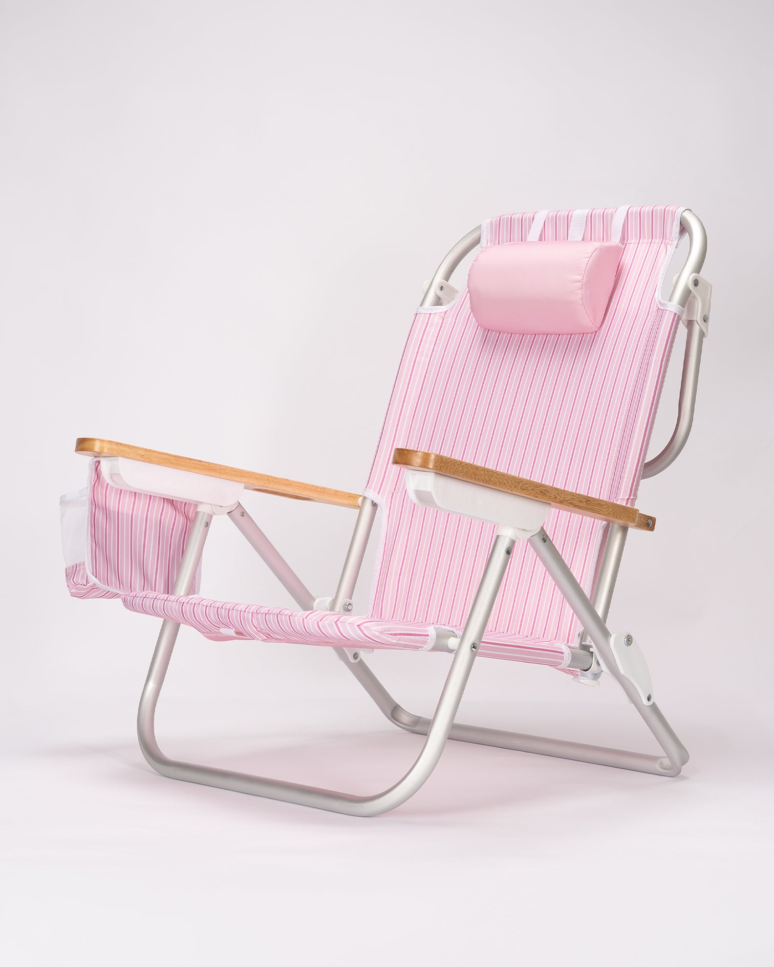 Danielle Brown Pisolino Beach Backpack Chair - Strawberry Stripe