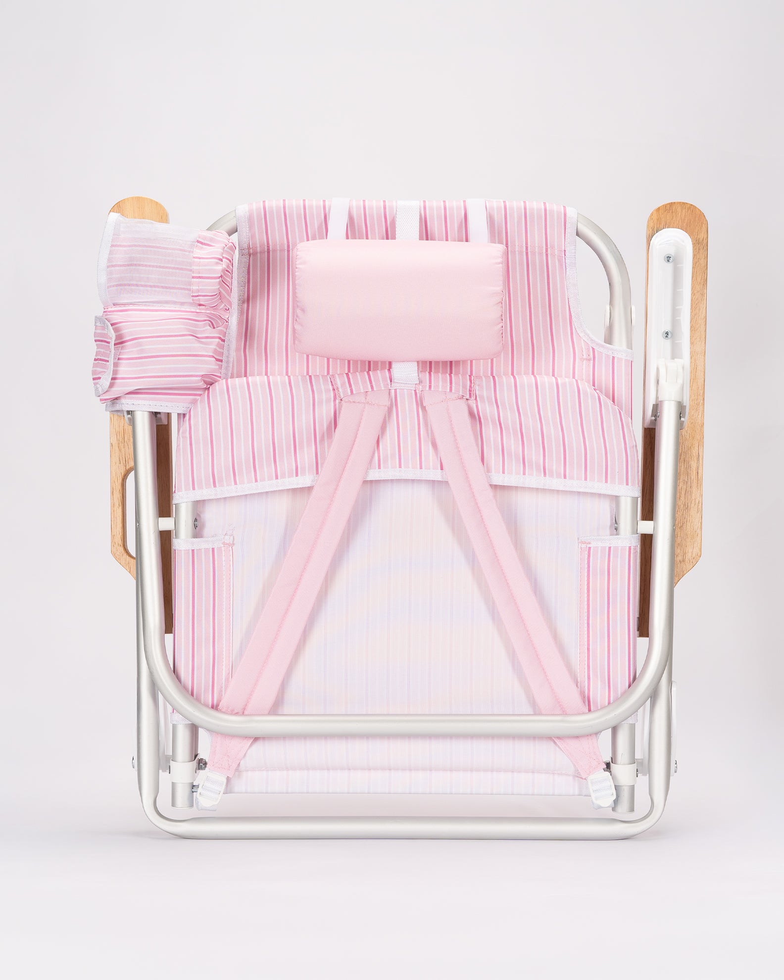 Danielle Brown Pisolino Beach Backpack Chair - Strawberry Stripe