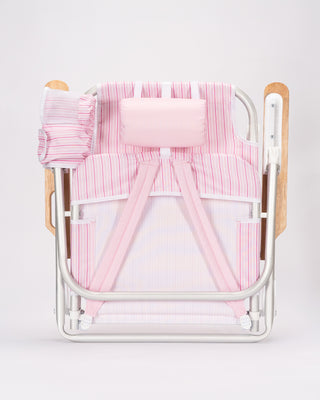 Danielle Brown Pisolino Beach Backpack Chair - Strawberry Stripe