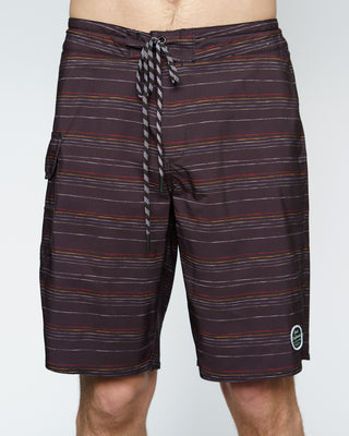 20" Dart Stripe Boardshorts - Black