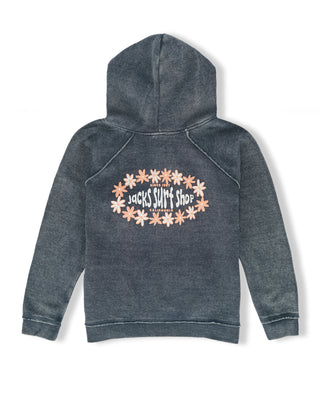 Girl's Della Zip Up Hoodie - Dark Navy