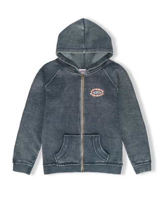 Girl's Della Zip Up Hoodie - Dark Navy