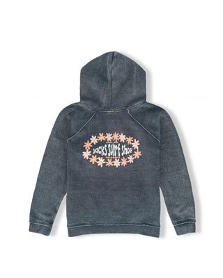 Kid's Della Zip Up Hoodie - Dark Navy