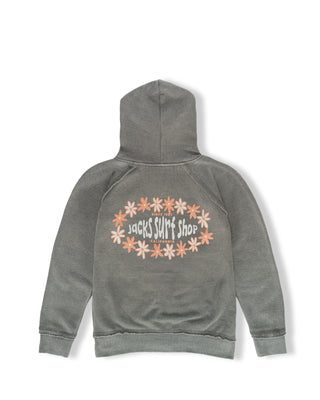 Kid's Della Zip Up Hoodie - Titanium