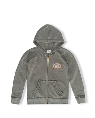 Kid's Della Zip Up Hoodie - Titanium