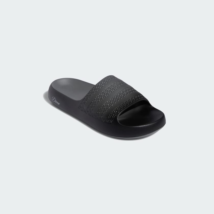 Adidas x Dime Ayoon Slides - Core Black / Vista Grey / Gold Metallic