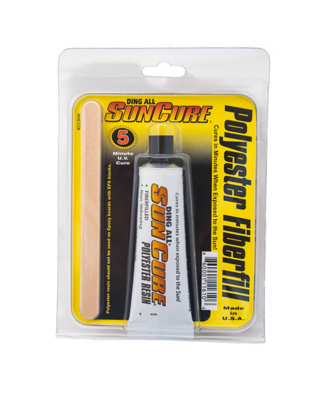 Ding All Sun Cure Mini Fiber Fill Polyester Ding Repair Kit - 1oz